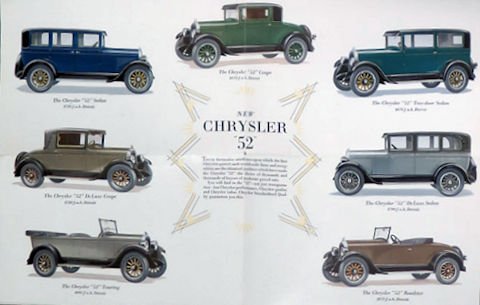 Chrysler 50 Series Specifications (1927-1928)