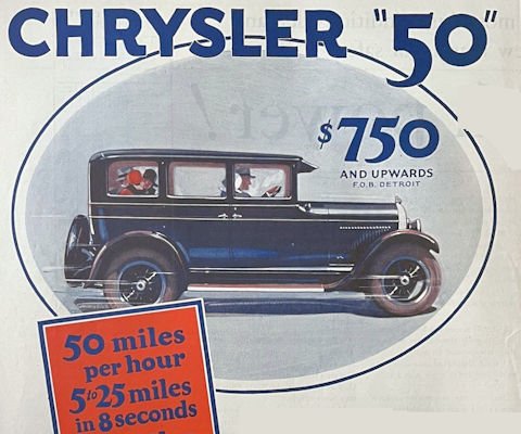 Chrysler 50 Series Technical details (1927-1928)