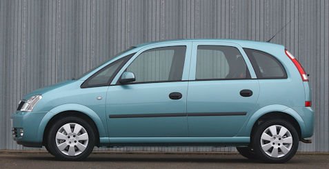 Vauxhall Opel Meriva A side Vauxhall Opel Meriva A specifications