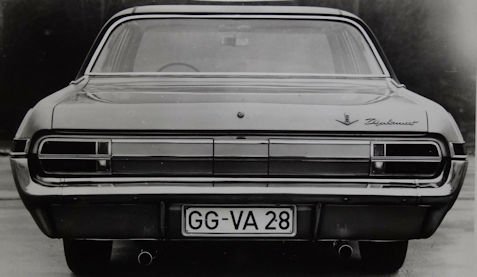 Opel Diplomat A rear (1964-1968) Opel Diplomat A Technical details (1964-1968)