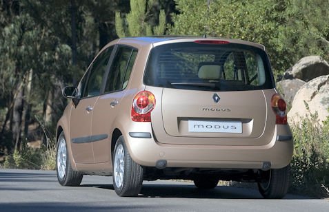 Renault Modus rear view (2004-2012) Renault Modus Technical details (2004-2012)