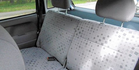 Vauxhall Opel Agila 1st generation rear seats Vauxhall Opel Agila 1st generation
