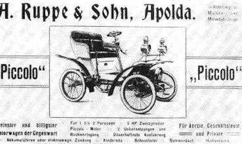 Apollo Automotive manufacturer Apolda Thuringia, Germany from 1910 to 1927