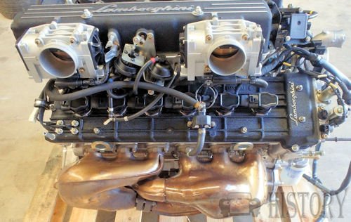 Lamborghini V12 Engine side