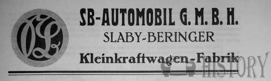 Slaby-Beringer (SB)  Vehicle manufacturer 