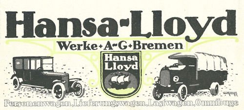 Hansa-Lloyd Werke history