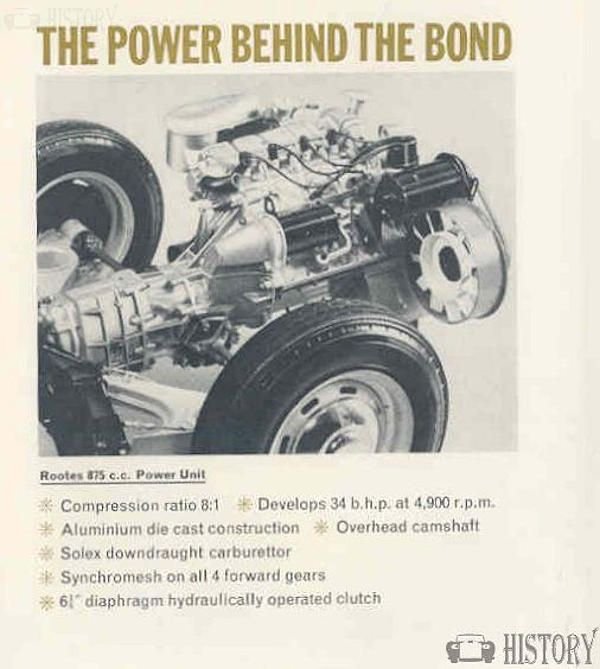 Bond 875 engine view