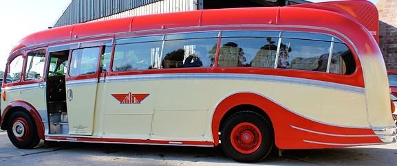 vintage bus rear overhang