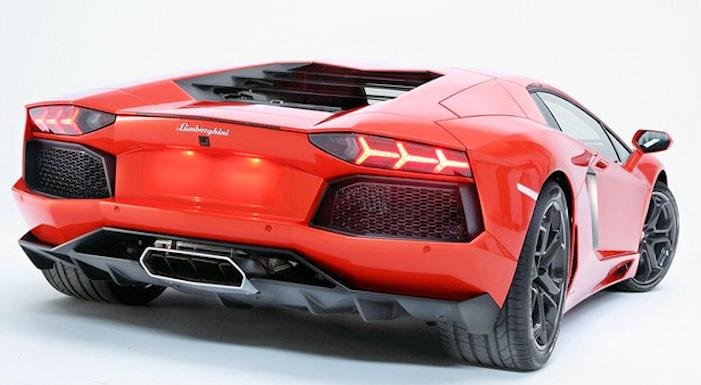 Lamborghini Aventador rear view