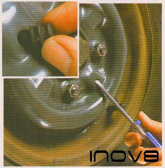 inov8 Car Drum Remove Bung To reveal Adjuster location