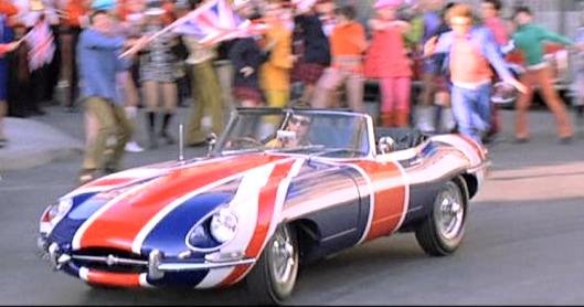 1961 Jaguar E-Type in Austin Powers: International Man of Mystery, Film 1997