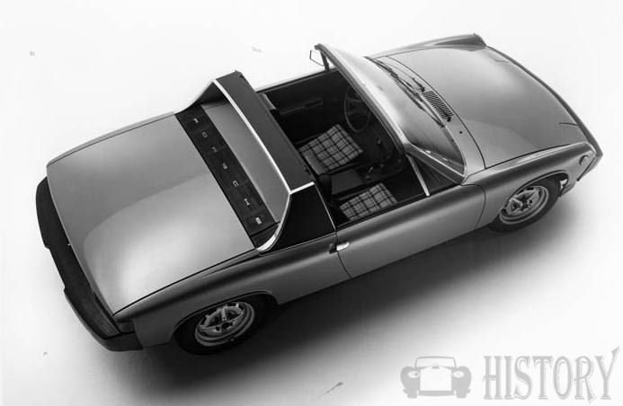 VW Porsche 914 top open view