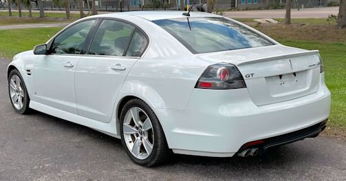 Pontiac G8 Technical details specifications (2007-2009)