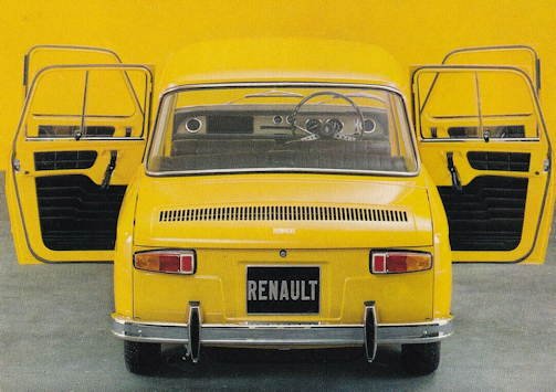 Renault 8 specifications (1962-1973)