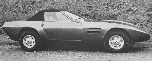 Intermeccanica Indra Technical details and specifications (1971-1975) convertible spider