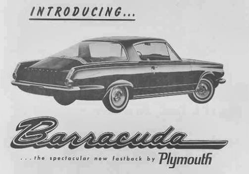 Plymouth Barracuda specifications 1st gen (1964-1966)