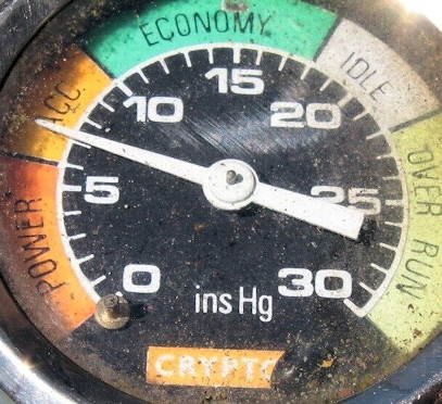 Vacuum or performance gauges are useful for seeing the condition of your engine.