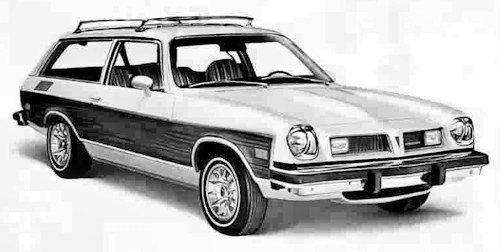 Pontiac Astre three-door station wagon this Safari wagon