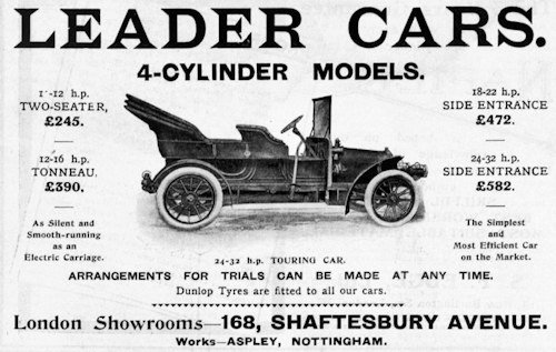 New Leader Motors Limited  Carmakers manufactured in Apsley Nottinghamshire Great Britain