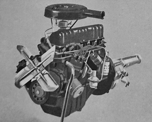 144 CID (2.4 L) Mileage Maker straight-six with a single-barrel carburettor. 