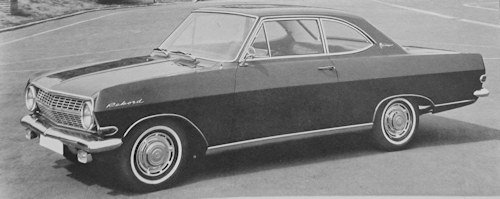 Opel Rekord A coupe Technical details and specifications
