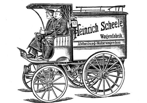 Kölner Elektromobil-Gesellschaft Heinrich Scheele  Vehicle manufacturer Cologne Germany from 1988 to 1925