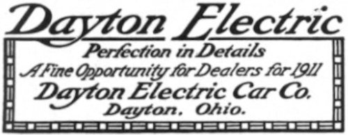 Dayton Electric Car Company Automotive manufacturer of Dayton, Ohio; United States from 1911 to 1914.