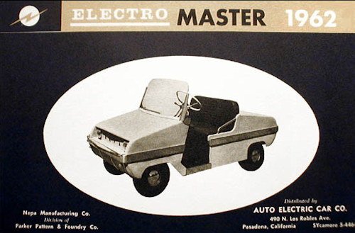 Electro Master (Nepa Manufacturing Company)  Automotive manufacturer Pasadena, California USA from 1962 to 1970.