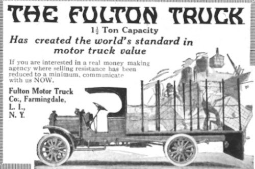 Fulton Motor Truck Company  Vehicle manufacturer USA From Farmingdale, New York ;1917 to 1925.