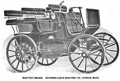 Holtzer-Cabot Electric Company  Automotive manufacturer of Boston, Massachusetts, United States of America from 1892 to 1895.