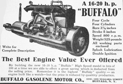 Buffalo Gasoline Motor Company history