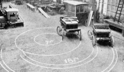 early 4 wheel steer car 1898