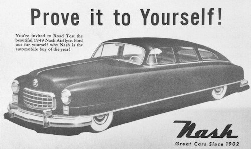 1949 Nash Airflyte Road-Tes