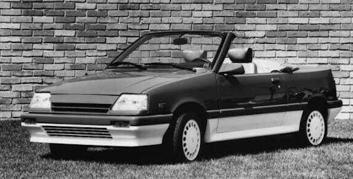 sporty turbo sprint also made along with a roadster convertible as a concept car.