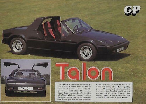 GP kit cars Vehicles timeline