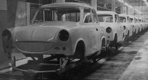 Trabant (VEB Sachsenring Automobilwerke) Automotive manufacturer Aachen; Germany From 1957 to 1991.