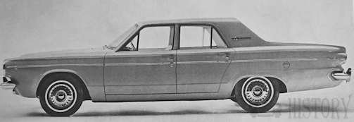 Dodge Dart 3rd generation 4 door Saloon side 1963