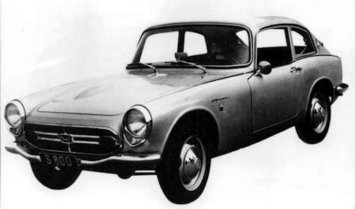 Honda S800 car range and history 