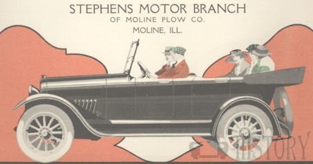 Stephens Motor Car Company  Automotive manufacturer of Freeport, Illinois.United States from 1915 to 1924.
