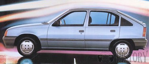 Vauxhall Astra mk2 opel kadett side view