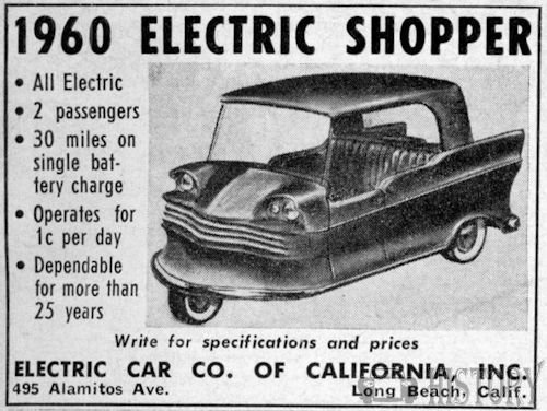 Autoette Electric Car Company  Electric-Car 1960