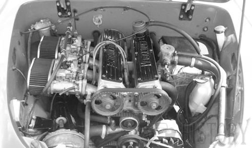 Evante car twin cam engine