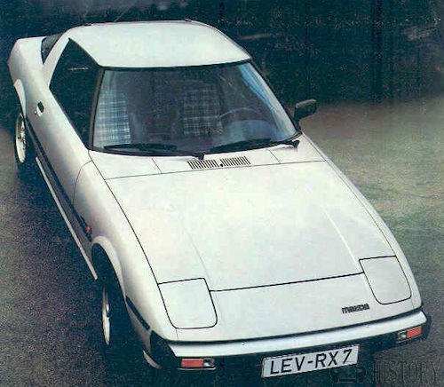 Mazda RX-7 First generation top view