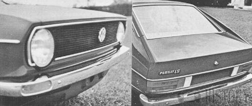 Volkswagen Passat MK 1 front rear early views