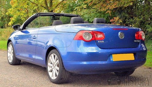 Volkswagen Eos rear top down