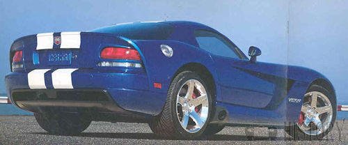 Dodge Viper Third generation rear view