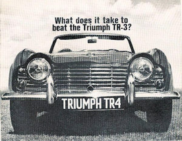 Triumph TR4 advert