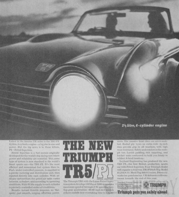 Triumph TR5 advert