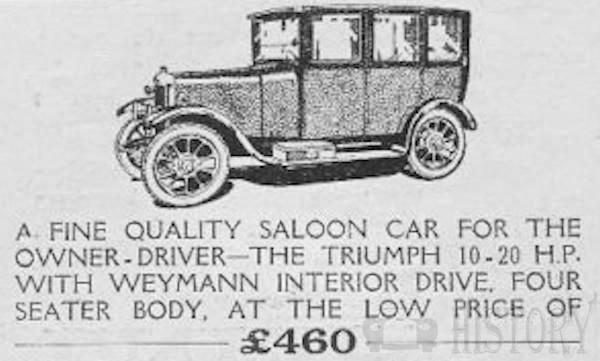 Triumph 10/20 orignal sales 4 door