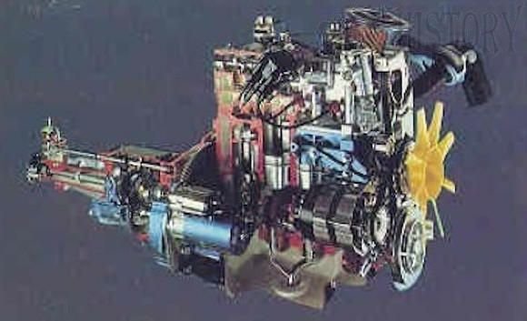 Leyland Sherpa Van engine view